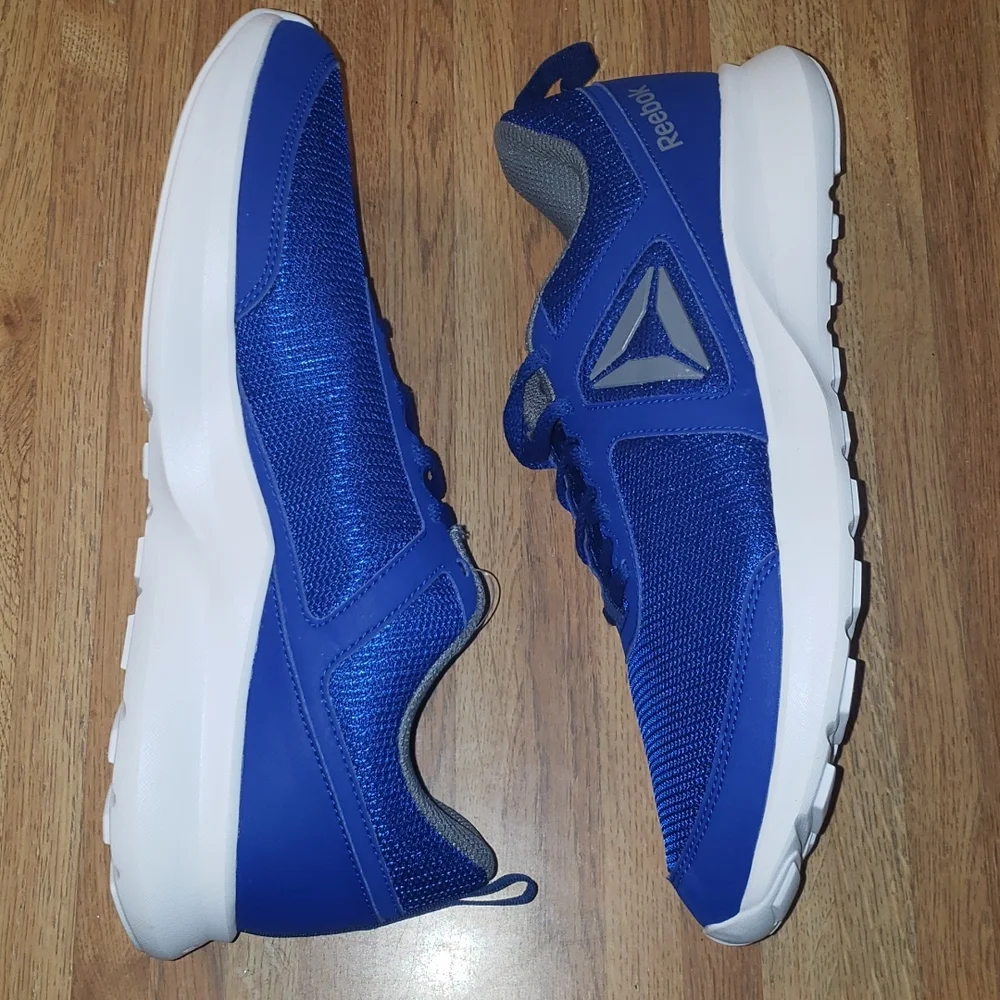 Reebok Quick Motion Running Shoe Cobalt Blue Gray White 9 nwob - Picture 6 of 12